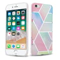 Miniatyrbilde 1 av 8: Lommebokdeksel til iPhone 6 / 6S Deksel av TPU-silikon med mosaikkmønster