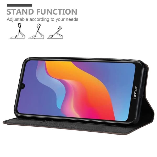 Honor 8A 2020 Fodral Skal Plånboksfodral Case med magnetisk stängning, ståfunktion och kortficka