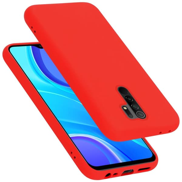 Xiaomi RedMi 9 Cover Etui Case () Liquid Rød