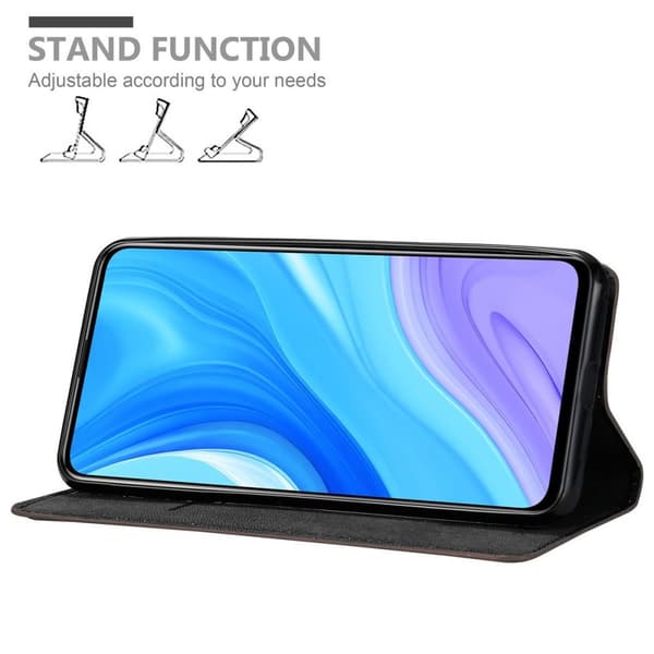 Huawei P SMART PRO Fodral Skal Plånboksfodral Case med magnetisk stängning, ståfunktion och kortficka
