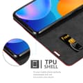 Miniatyrbilde 9 av 11: Lommebokdeksel til Huawei P SMART 2021 Deksel med magnetisk lukking, stativfunksjon og kortlomme