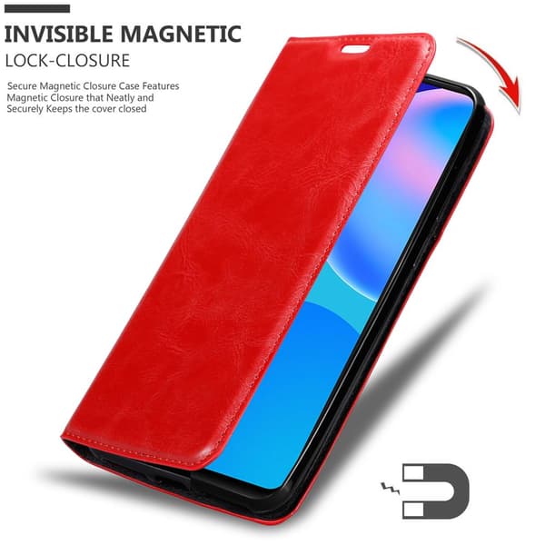 Lommebokdeksel til Huawei P SMART 2021 Deksel med magnetisk lukking, stativfunksjon og kortlomme