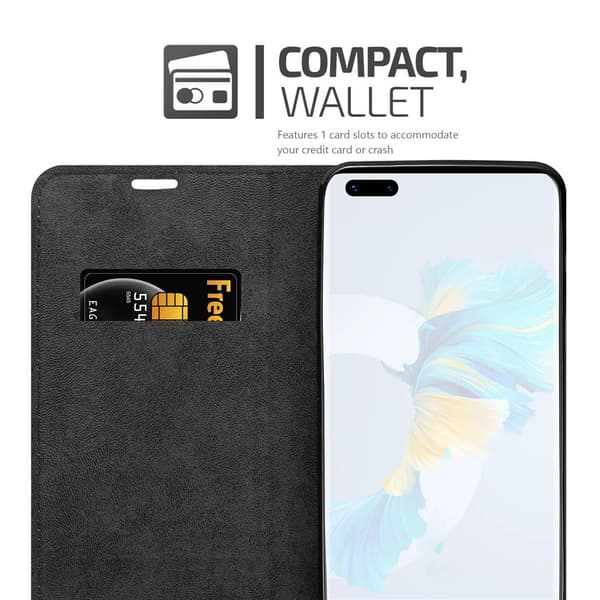 Huawei MATE 40 PRO Fodral Skal Plånboksfodral Case med magnetisk stängning, ståfunktion och kortficka