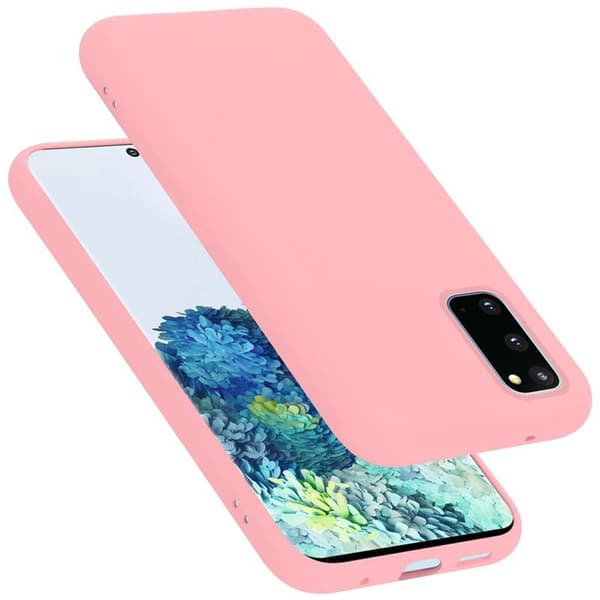 Samsung Galaxy S20 Skal Fodral av flexibelt TPU-silikon Case Cover LIQUID ROSA