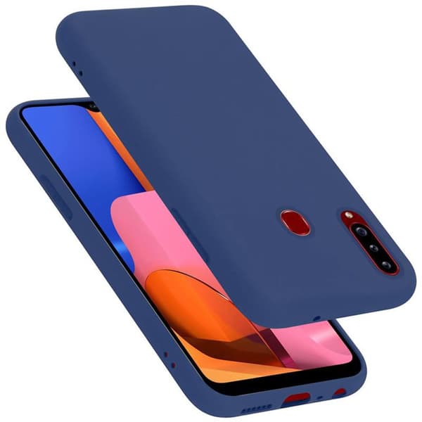 Samsung Galaxy A20s Skal Fodral av flexibelt TPU-silikon Case Cover LIQUID BLÅ
