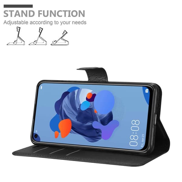 Huawei NOVA 5i / P20 LITE 2019 Plånboksfodral Fodral Skal Case med magnetisk stängning, ståfunktion och kortplats