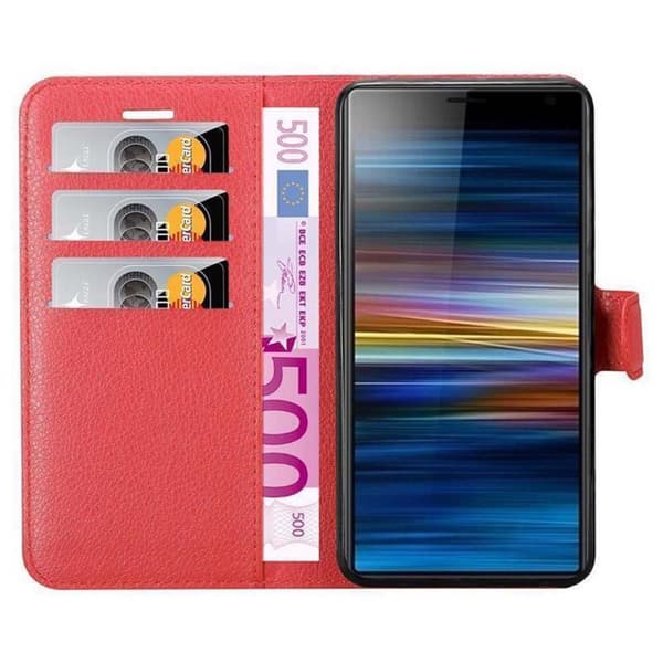Deksel til Sony Xperia 10 / Xperia XA3 Lommebokdeksel med magnetisk lukking, stativfunksjon og kortlomme