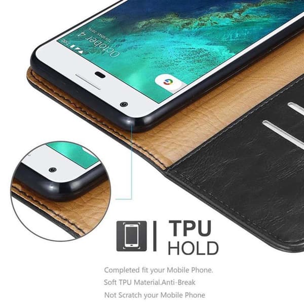 Google PIXEL Suojakotelo Suojakuori Lompakkokotelo Matkapuhelinkotelo jossa magneettisuljenta, jalusta-toiminto ja korttitasku