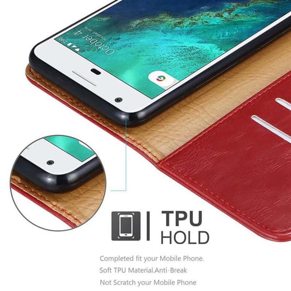 Google PIXEL Suojakotelo Suojakuori Lompakkokotelo Matkapuhelinkotelo jossa magneettisuljenta, jalusta-toiminto ja korttitasku