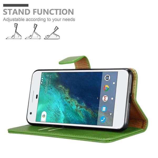 Google PIXEL Suojakotelo Suojakuori Lompakkokotelo Matkapuhelinkotelo jossa magneettisuljenta, jalusta-toiminto ja korttitasku