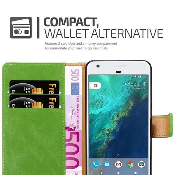 Google PIXEL Suojakotelo Suojakuori Lompakkokotelo Matkapuhelinkotelo jossa magneettisuljenta, jalusta-toiminto ja korttitasku
