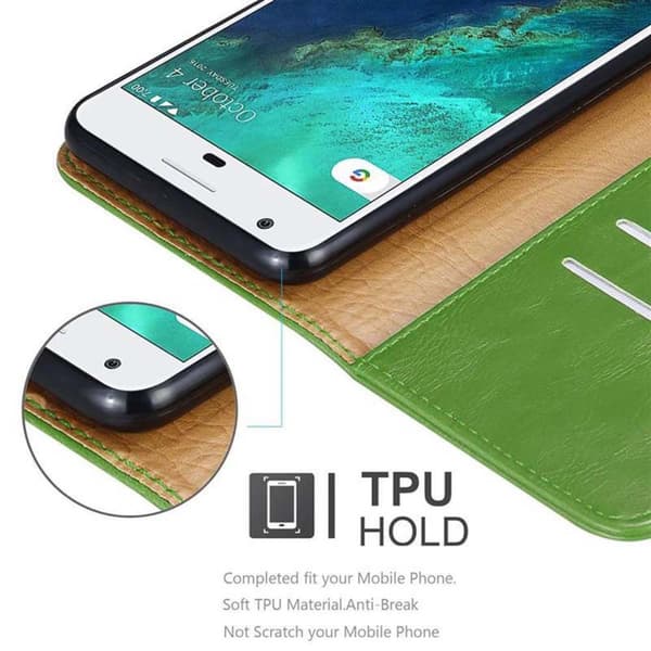 Google PIXEL Suojakotelo Suojakuori Lompakkokotelo Matkapuhelinkotelo jossa magneettisuljenta, jalusta-toiminto ja korttitasku