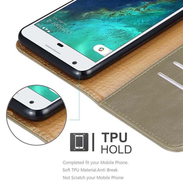 Google PIXEL Suojakotelo Suojakuori Lompakkokotelo Matkapuhelinkotelo jossa magneettisuljenta, jalusta-toiminto ja korttitasku