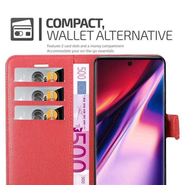 Deksel til Samsung Galaxy NOTE 10 Lommebokdeksel med magnetisk lukking, stativfunksjon og kortlomme