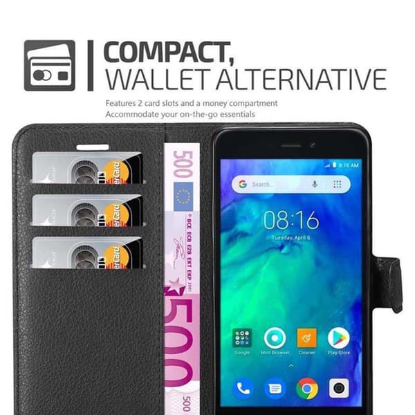Xiaomi RedMi GO Plånboksfodral Fodral Skal Case med magnetisk stängning, ståfunktion och kortplats