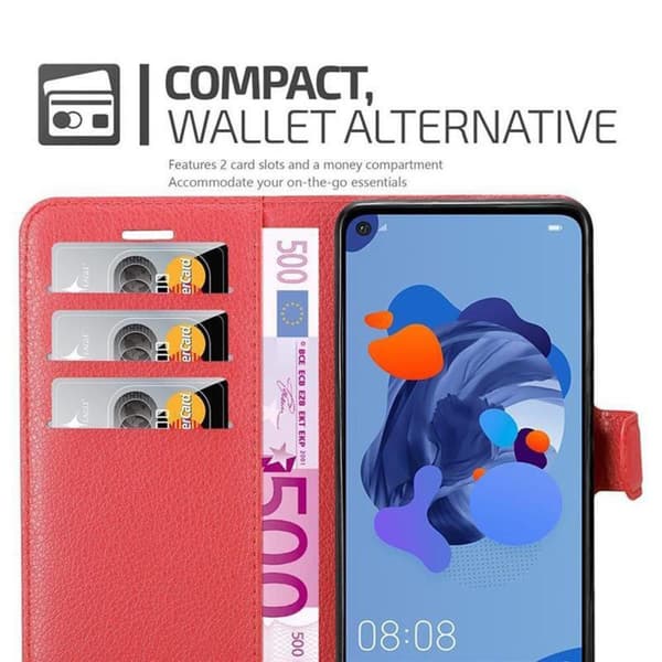 Deksel til Huawei MATE 30 LITE Lommebokdeksel med magnetisk lukking, stativfunksjon og kortlomme