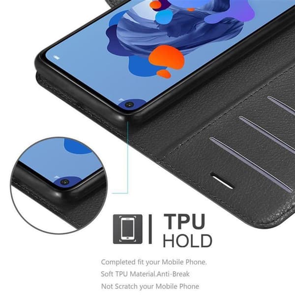 Deksel til Huawei MATE 30 LITE Lommebokdeksel med magnetisk lukking, stativfunksjon og kortlomme