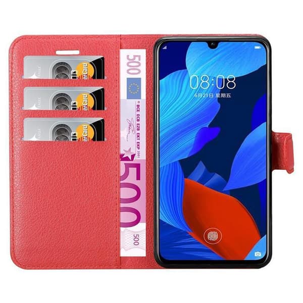 Huawei NOVA 5 / 5 PRO Plånboksfodral Fodral Skal Case med magnetisk stängning, ståfunktion och kortplats
