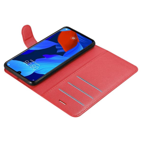 Huawei NOVA 5 / 5 PRO Suojakotelo Lompakkokotelo Matkapuhelinkotelo Suojakuori jossa magneettisuljenta, jalusta-toiminto ja korttitasku
