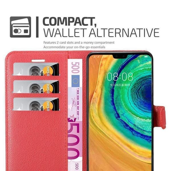 Huawei MATE 30 Plånboksfodral Fodral Skal Case med magnetisk stängning, ståfunktion och kortplats