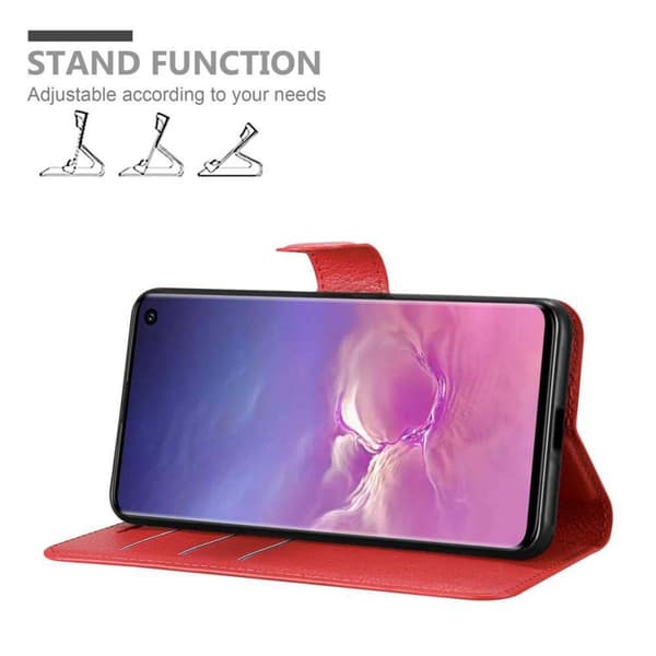 Samsung Galaxy S10 4G Plånboksfodral Fodral Skal Case med magnetisk stängning, ståfunktion och kortplats