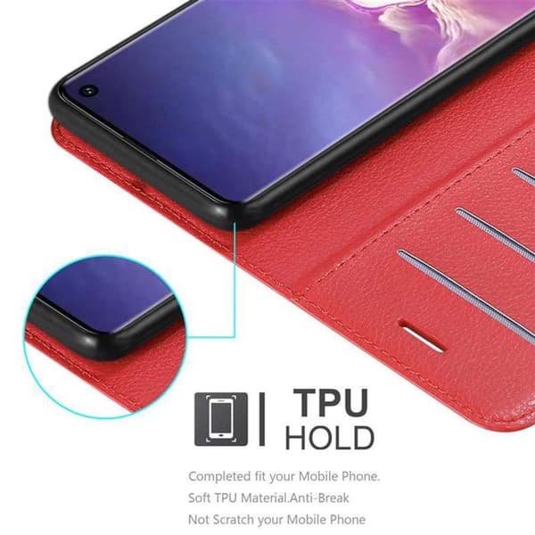 Samsung Galaxy S10 4G Plånboksfodral Fodral Skal Case med magnetisk stängning, ståfunktion och kortplats