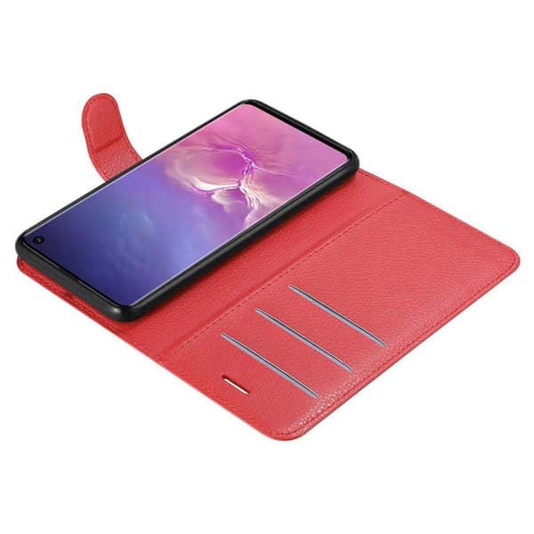 Deksel til Samsung Galaxy S10 4G Lommebokdeksel med magnetisk lukking, stativfunksjon og kortlomme