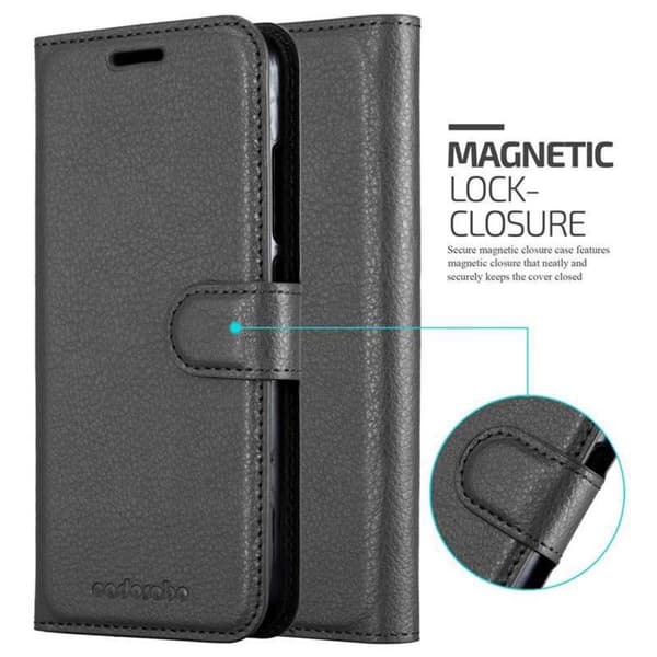 Deksel til Xiaomi RedMi 6 Lommebokdeksel med magnetisk lukking, stativfunksjon og kortlomme