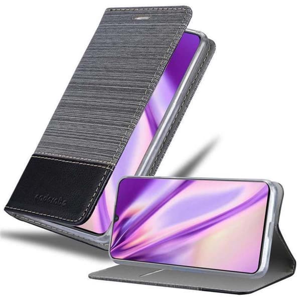 Vivo V11 / V11 PRO Skal Plånboksfodral med magnetisk stängning, ståfunktion och kortficka GRÅ SVART