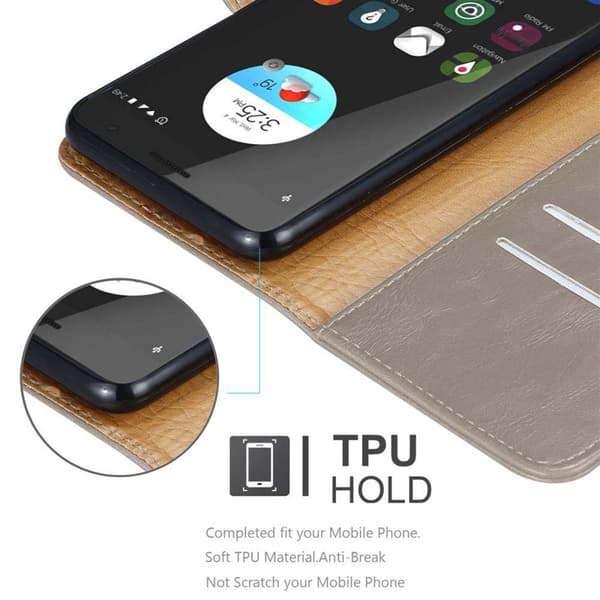 ZTE Blade V7 Plånboksfodral Skal Mobilskyddmed magnetisk stängning, ståfunktion och kortficka