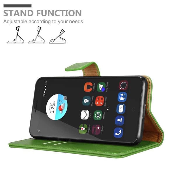 ZTE Blade V7 Plånboksfodral Skal Mobilskyddmed magnetisk stängning, ståfunktion och kortficka