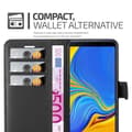 Pikkukuva 4 / 9: Samsung Galaxy A7 2018 Suojakotelo Lompakkokotelo Matkapuhelinkotelo Suojakuori jossa magneettisuljenta, jalusta-toiminto ja korttitasku