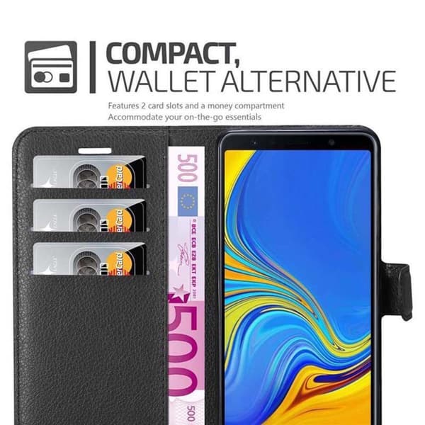 Samsung Galaxy A7 2018 Suojakotelo Lompakkokotelo Matkapuhelinkotelo Suojakuori jossa magneettisuljenta, jalusta-toiminto ja korttitasku