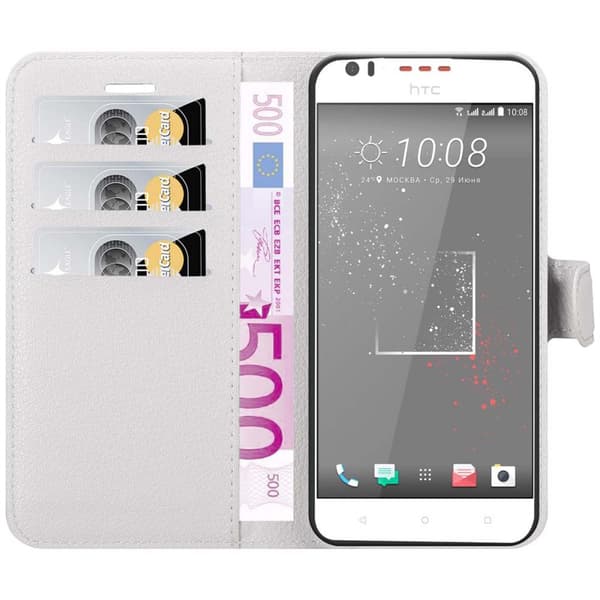 HTC Desire 10 LIFESTYLE / Desire 825 Plånboksfodral Fodral Skal Case med magnetisk stängning, ståfunktion och kortplats