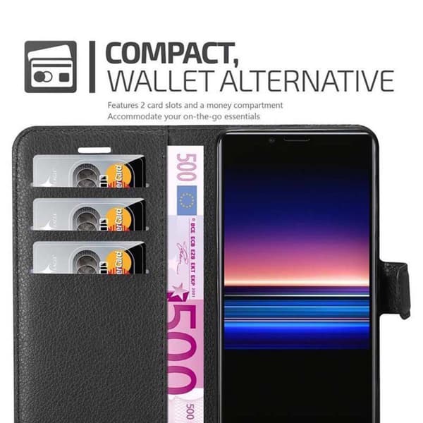 Sony Xperia 1 / Xperia XZ4 Suojakotelo Lompakkokotelo Matkapuhelinkotelo Suojakuori jossa magneettisuljenta, jalusta-toiminto ja korttitasku