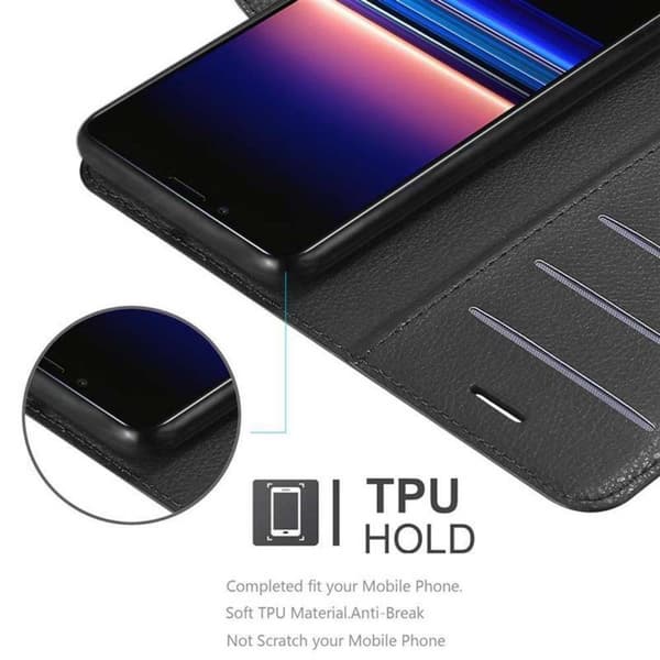 Sony Xperia 1 / Xperia XZ4 Suojakotelo Lompakkokotelo Matkapuhelinkotelo Suojakuori jossa magneettisuljenta, jalusta-toiminto ja korttitasku