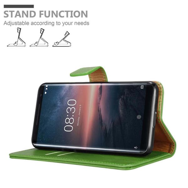 Nokia 8 Sirocco Plånboksfodral Skal Mobilskyddmed magnetisk stängning, ståfunktion och kortficka