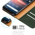 Miniatyrbild 10 av 11: Nokia 8 Sirocco Plånboksfodral Skal Mobilskyddmed magnetisk stängning, ståfunktion och kortficka