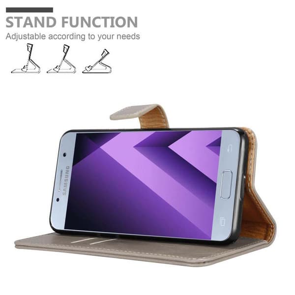 Samsung Galaxy A7 2017 Suojakotelo Suojakuori Lompakkokotelo Matkapuhelinkotelo jossa magneettisuljenta, jalusta-toiminto ja korttitasku