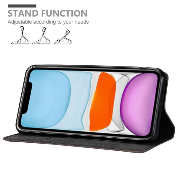 iPhone 12 MINI Fodral Skal Plånboksfodral Case med magnetisk stängning, ståfunktion och kortficka