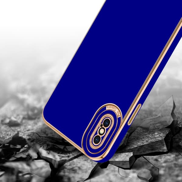 Silikondeksel til iPhone X / XS med kamerabeskyttelse
