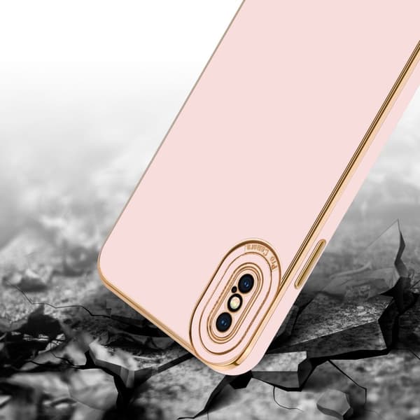 Silikondeksel til iPhone X / XS med kamerabeskyttelse