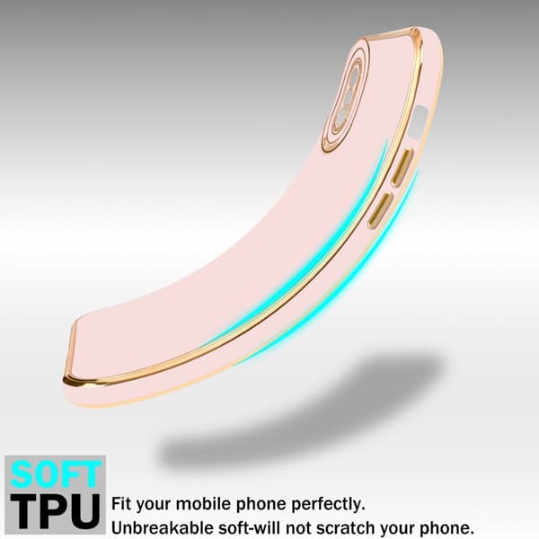 Silikondeksel til iPhone X / XS med kamerabeskyttelse