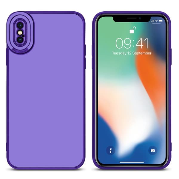 Silikondeksel til iPhone X / XS med kamerabeskyttelse