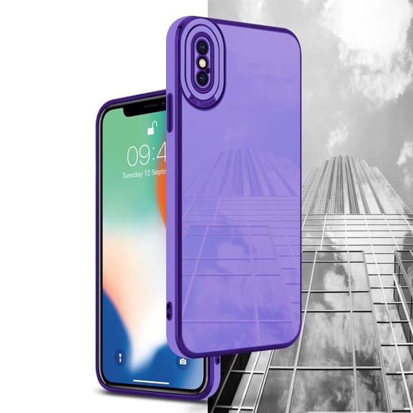 Silikondeksel til iPhone X / XS med kamerabeskyttelse