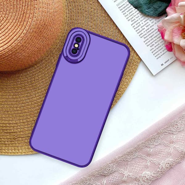 Silikondeksel til iPhone X / XS med kamerabeskyttelse