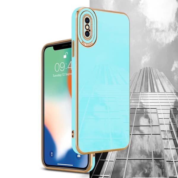 Silikondeksel til iPhone X / XS med kamerabeskyttelse