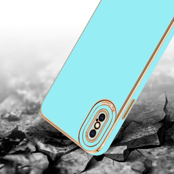 Silikondeksel til iPhone X / XS med kamerabeskyttelse