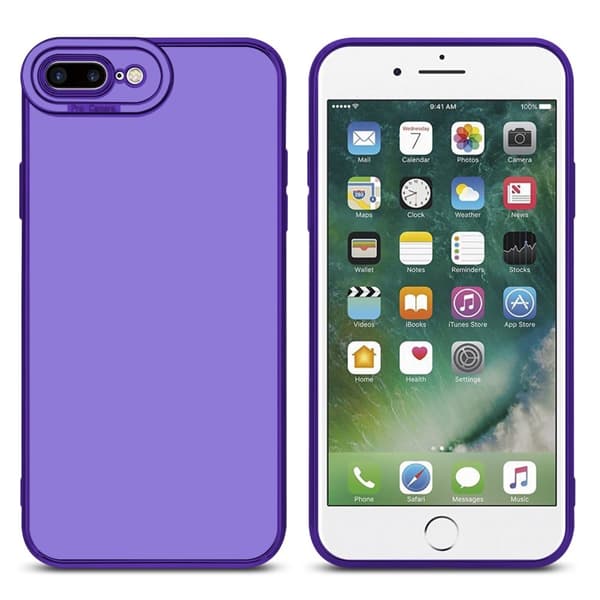 iPhone 7 PLUS / 7S PLUS / 8 PLUS Fodral Skal av flexibel TPU-silikon och med kameraskydd Case Cover