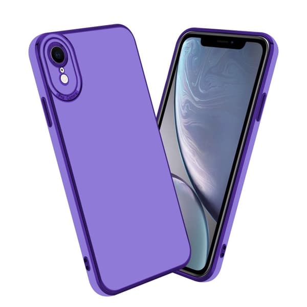 Cover iPhone XR Etui Case () Blank lilla - rosa guld